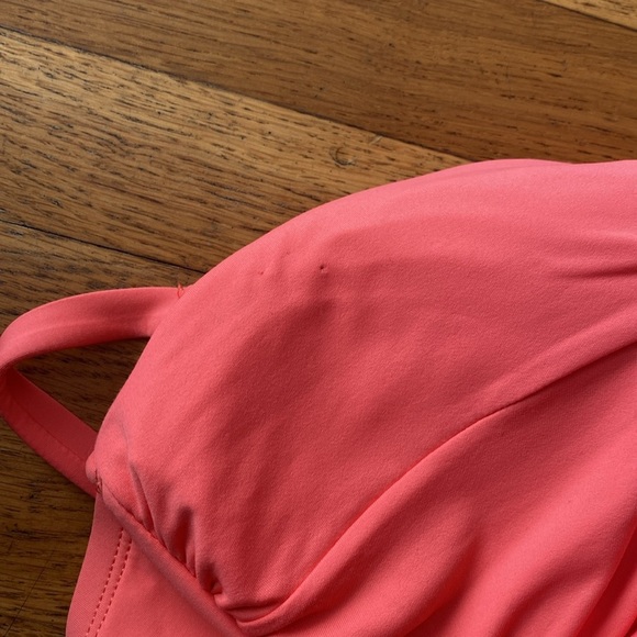 NWT Ralph Lauren Twisted One-Piece Suit in Coral Reef Size 12 - Picture 14 of 15